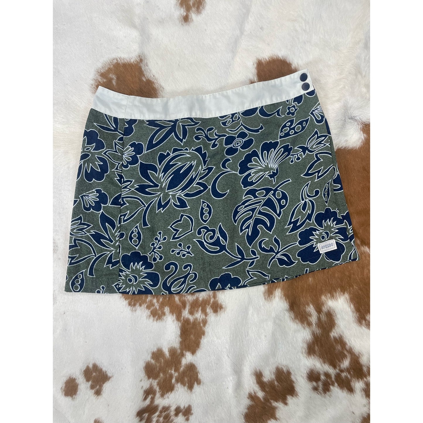 Vintage 90s Speedo Hawaiian Mini Skirt