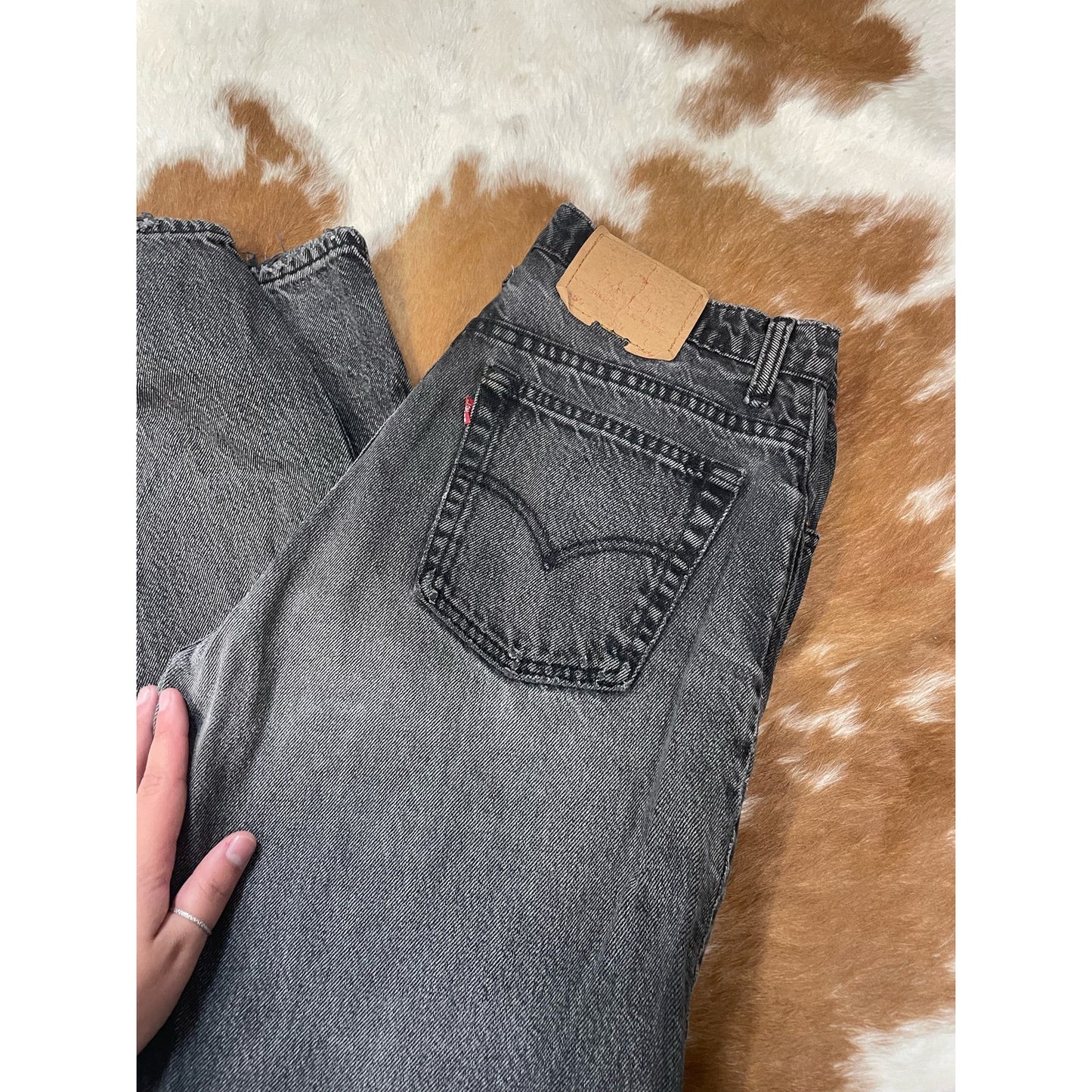 Vintage 90s 550s Black Denim Levi Jeans