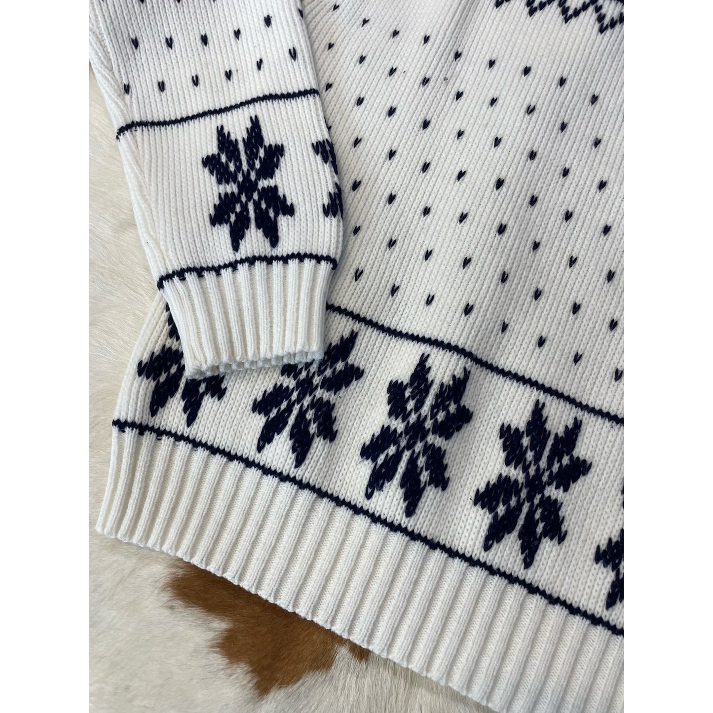 Vintage 70s JCPenney's Snowflake Acrylic Sweater